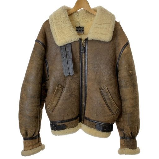 【中古】　AVIREX　フライトジャケット　80s vintage　80年代　OLD　レザージャケット　ボア　フルジップ　USA製　アメカジ　古着　/4601 16,830円