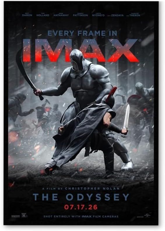 *非販売品*映画館用印刷ポスターUS版:オデュッセイア バージョンA 限定仕様 フレーム付-黒-】映画ポスター オデュッセイア The Odyssey
