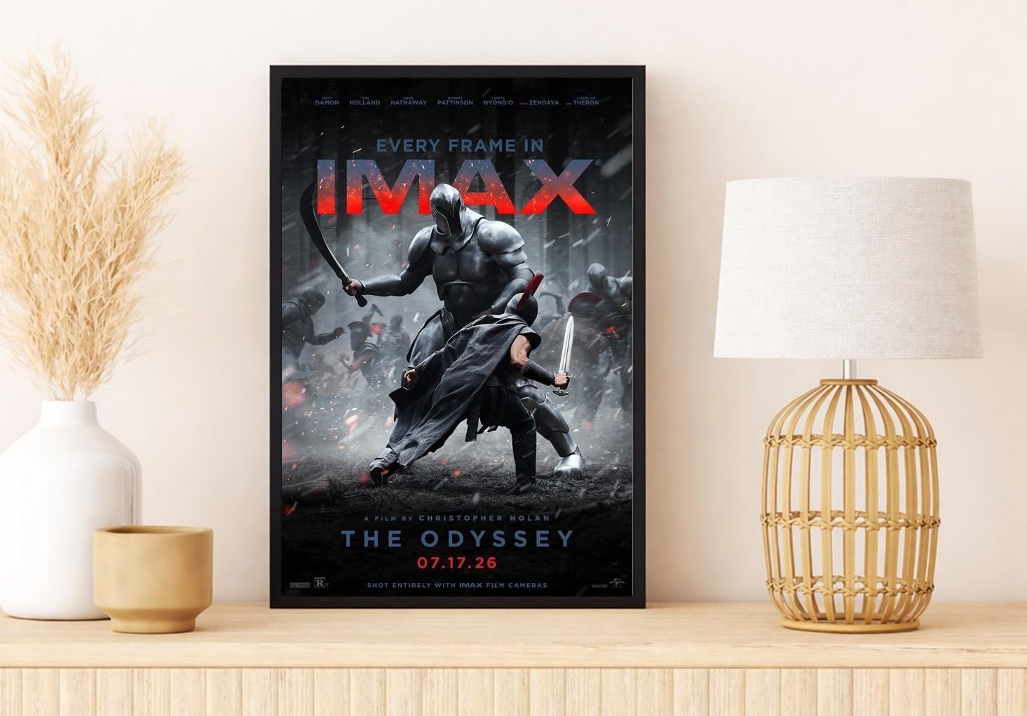 フレーム付-黒-】映画ポスター オデュッセイア The Odyssey