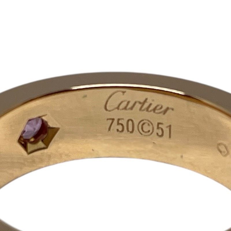 カルティエ Cartier ラブリング 1P 750PG ピンクサファイア ジュエリー