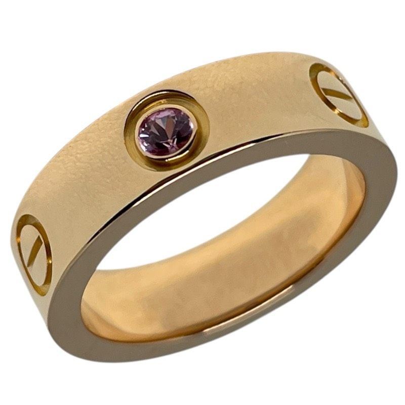 カルティエ Cartier ラブリング 1P 750PG ピンクサファイア ジュエリー