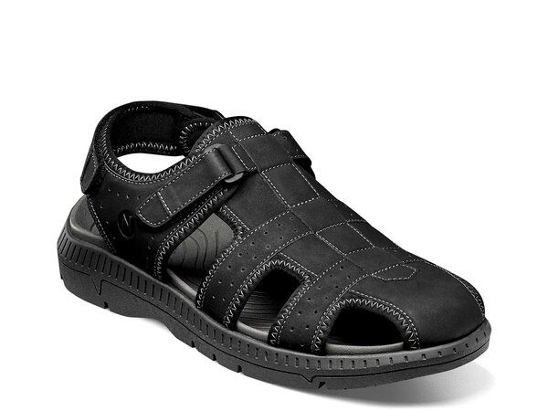 ノンブッシュ メンズ シューズ サンダル Nunn Bush Laguna Fisherman Sandal Black ブラック