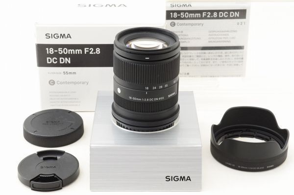 ☆極上美品☆ SIGMA シグマ 18-50mm F2.8 DC DN Contemporary 元箱 付属品 Lマウント ♯26062601