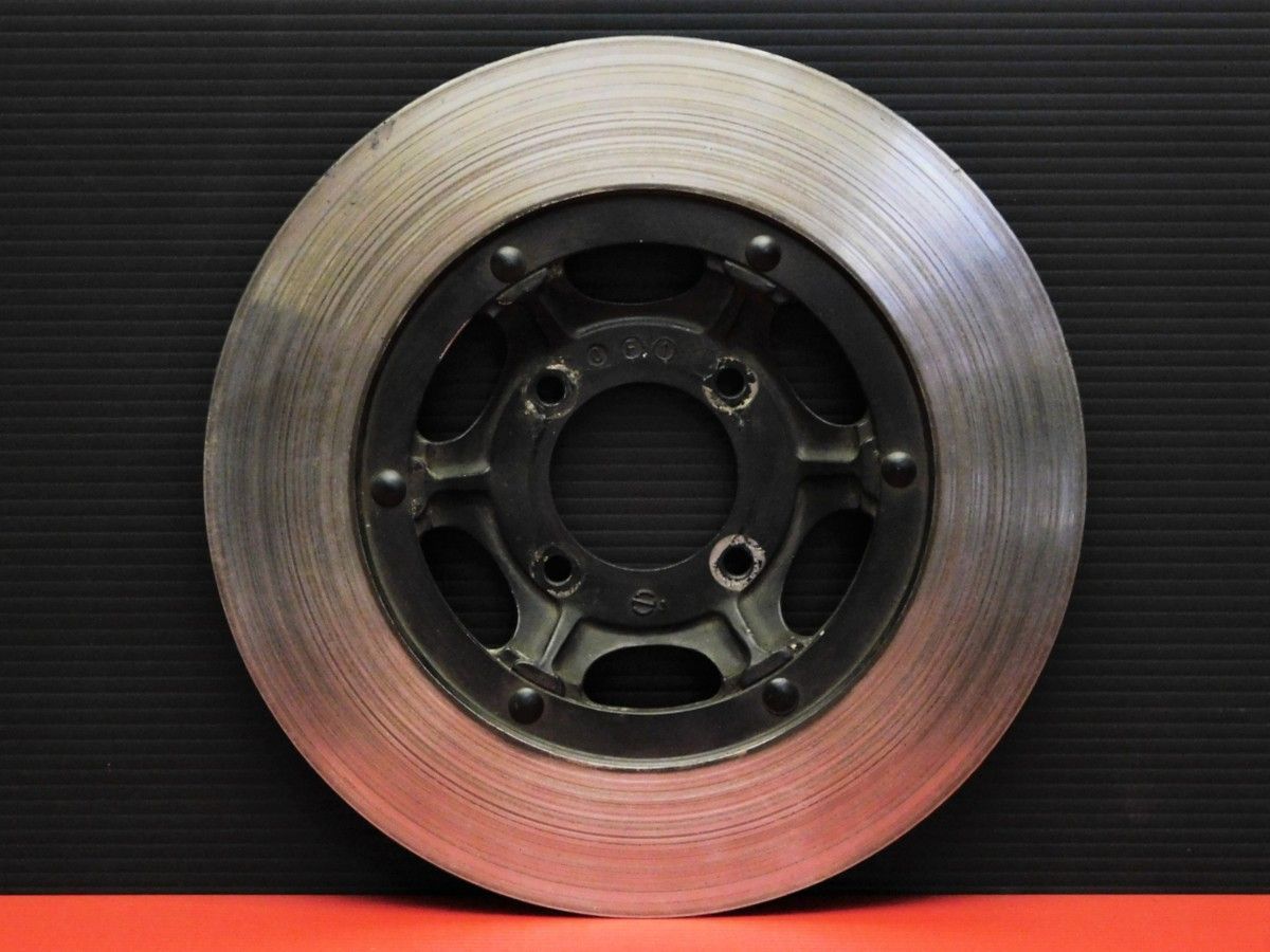 60【評価A】 ドリーム CB250T G5 純正 フロント ブレーキ ディスク 厚6.9mm @f0180H11k