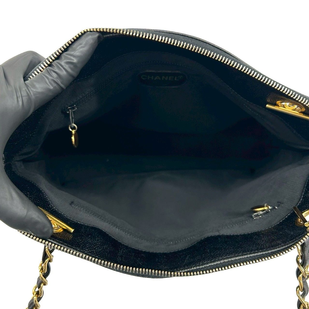 極 美品 カード シール有 4番台 CHANEL シャネル ヴィンテージ ロゴ