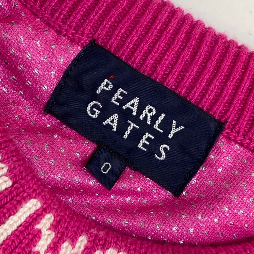 ゴルフ サイズ：0 PEARLY GATES パーリーゲイツ フード付 ニット