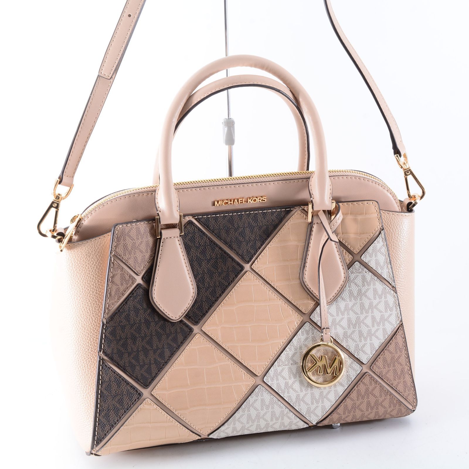 ⭐︎美品⭐︎MICHAEL KORS ショルダーバッグ 2way チャーム付き MICHAEL KORS マイケルコース 2 トートバッグ ショルダーバッグ 2way