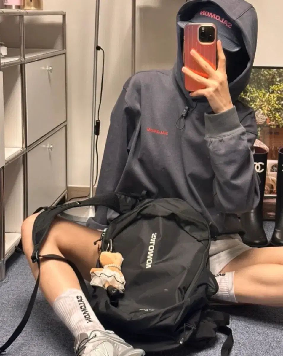 ミ試着SALOMON サロモン プライマリー ユニセックス フーディー m