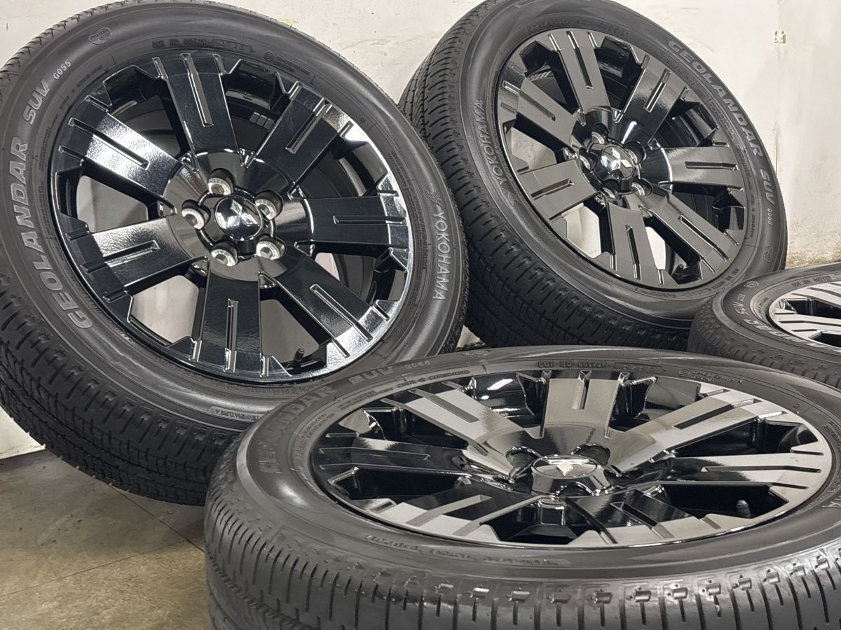2025年製 バリ溝 美品】ミツビシ デリカD5 シャモニー 純正 18in 7J +