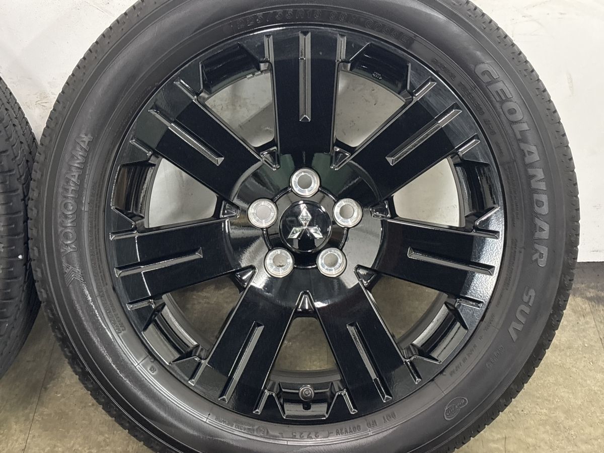 2025年製 バリ溝 美品】ミツビシ デリカD5 シャモニー 純正 18in 7J +