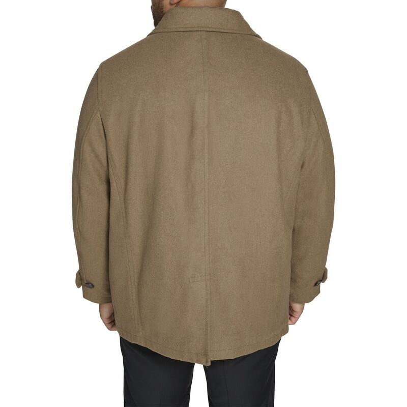 ドッカーズ メンズ アウター ジャケット・ブルゾン トール コート Big Tall Dockers Double Breasted Peacoat Chocolate チョコレート｜詳細画像