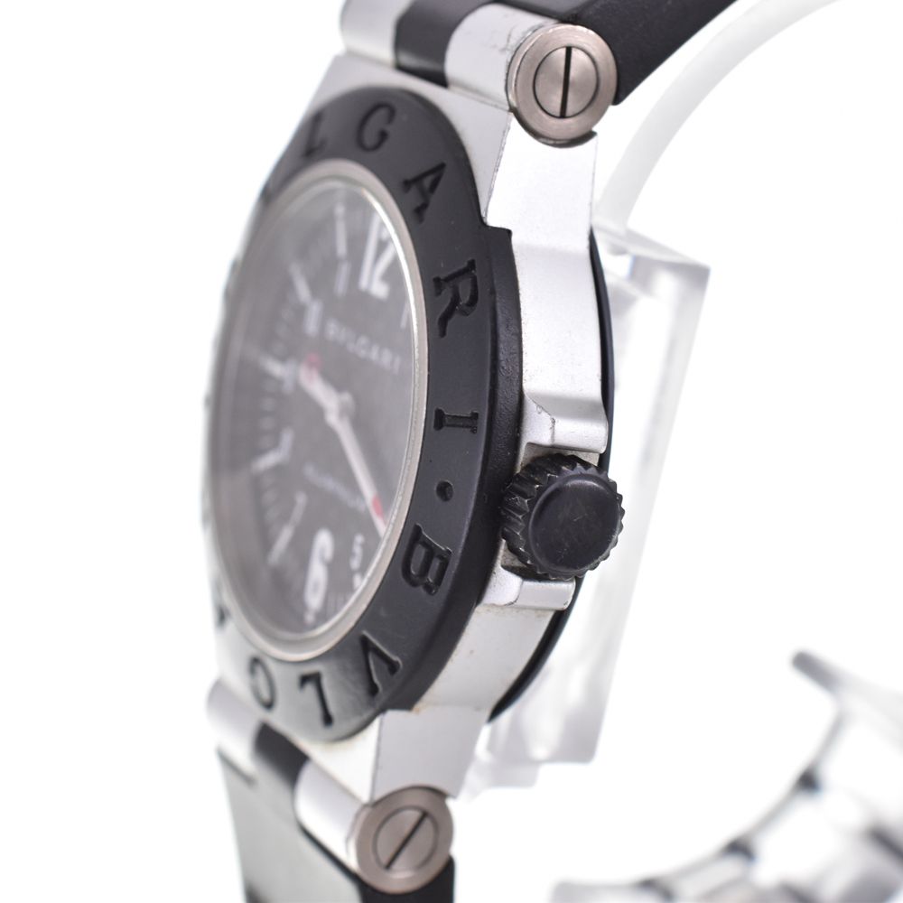 値下 ブルガリ BVLGARI AL32TA アルミニウム デイト クォーツ ユニ 