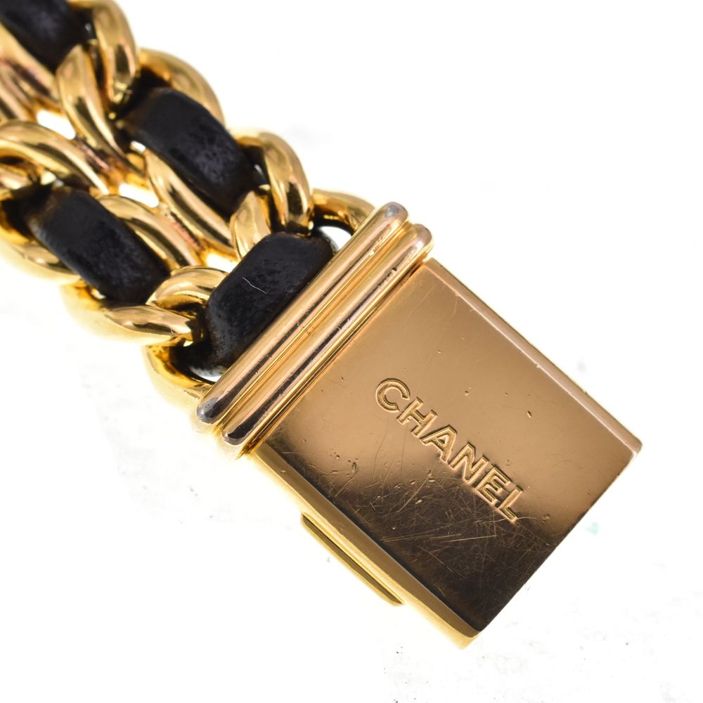 値下 シャネル CHANEL H0001 プルミエール GP/レザー クォーツ