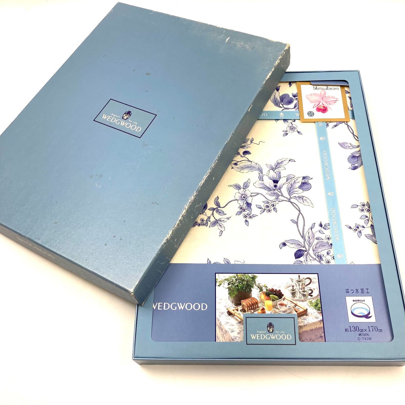 未使用保管品】WEDGWOOD ウェッジウッド テーブルクロス 130×170