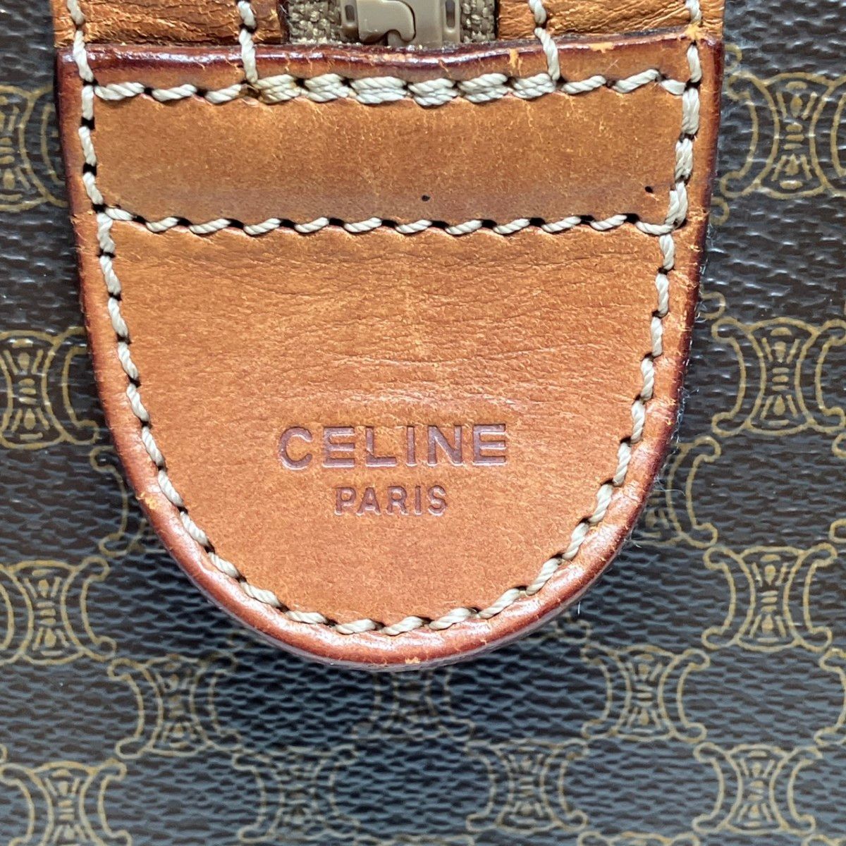 セリーヌ CELINE ミニボストンバッグ マカダム柄 ボストンバッグ PVC