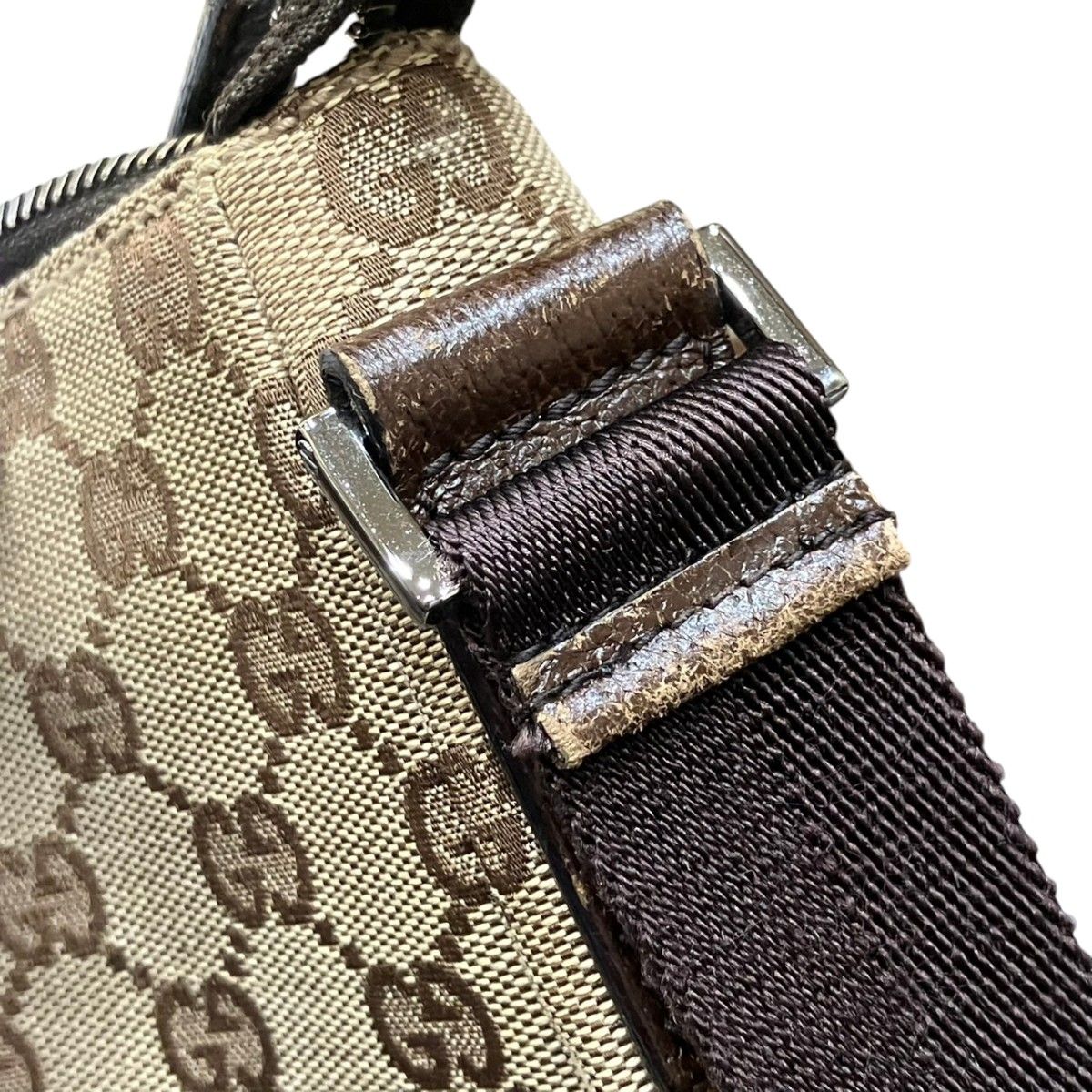 グッチ GUCCI GGキャンバス ショルダーバッグ キャンバス レザー
