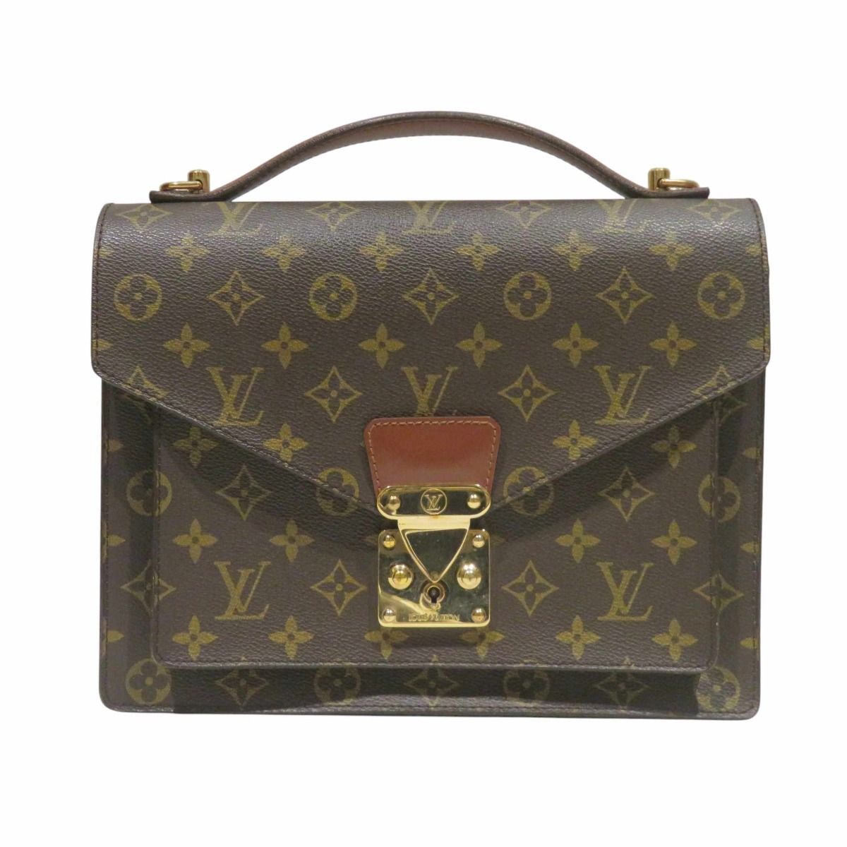 S2036 美品 ルイヴィトン エピ モンソー 28 ハンドバッグ ルイ・ヴィトン LOUIS VUITTON モンソー28 モノグラム ハンドバッグ