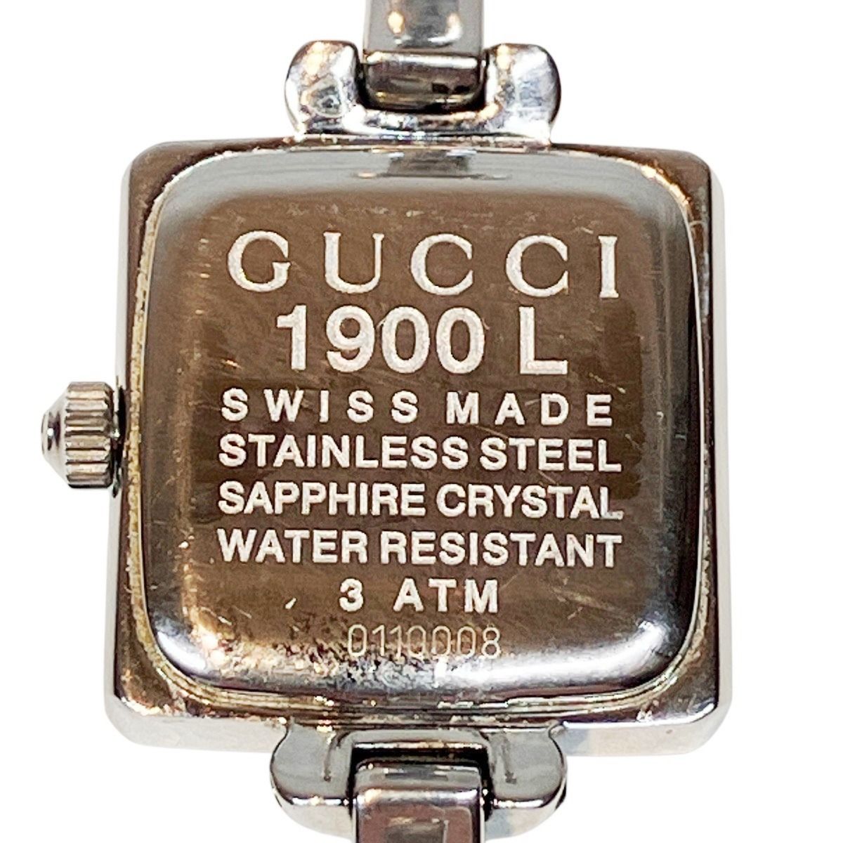 グッチ GUCCI 腕時計 総重量約23.8g SS SS クオーツ ブラック文字盤