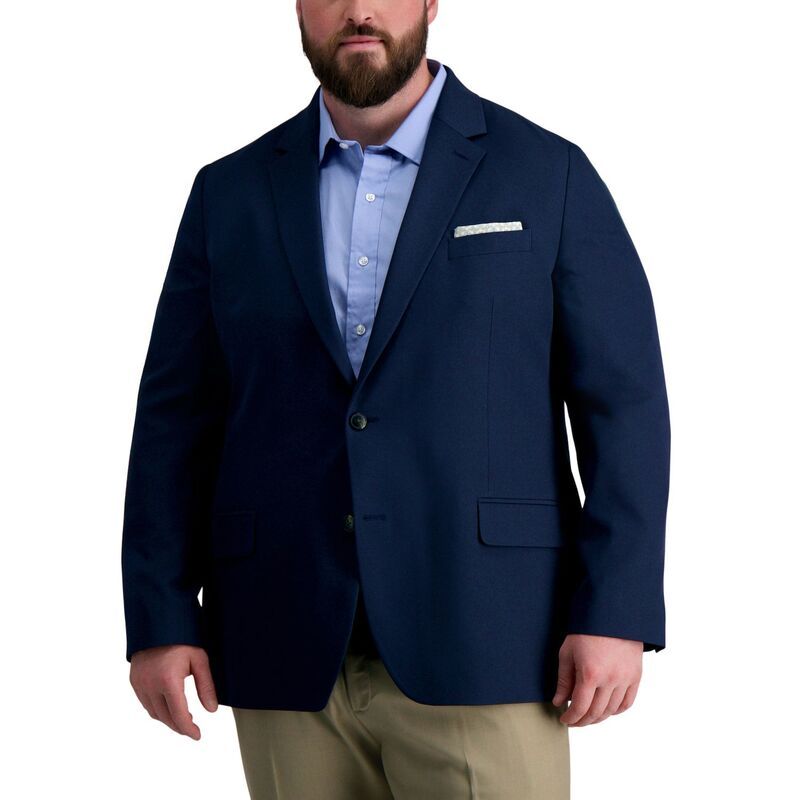 ハガー メンズ アウター ジャケット・ブルゾン トール ブレザー Big Tall HaggarR The Active Series Classic Fit Blazer Indigo インディゴ