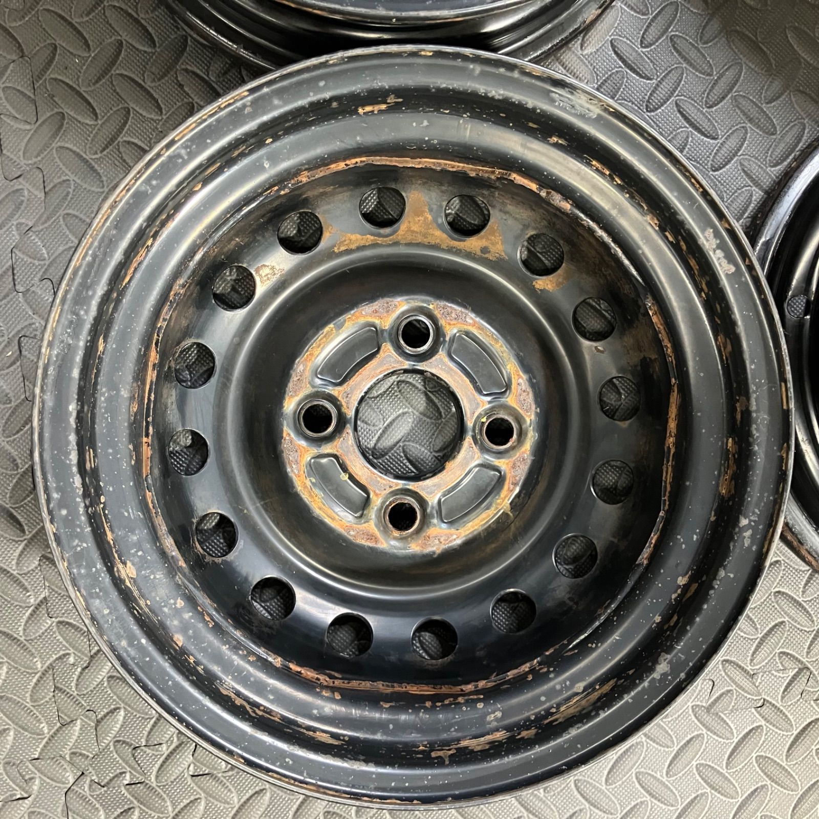 希少な黒色！ ホンダ アクティ 純正スチールホイール 12×3.5J+40