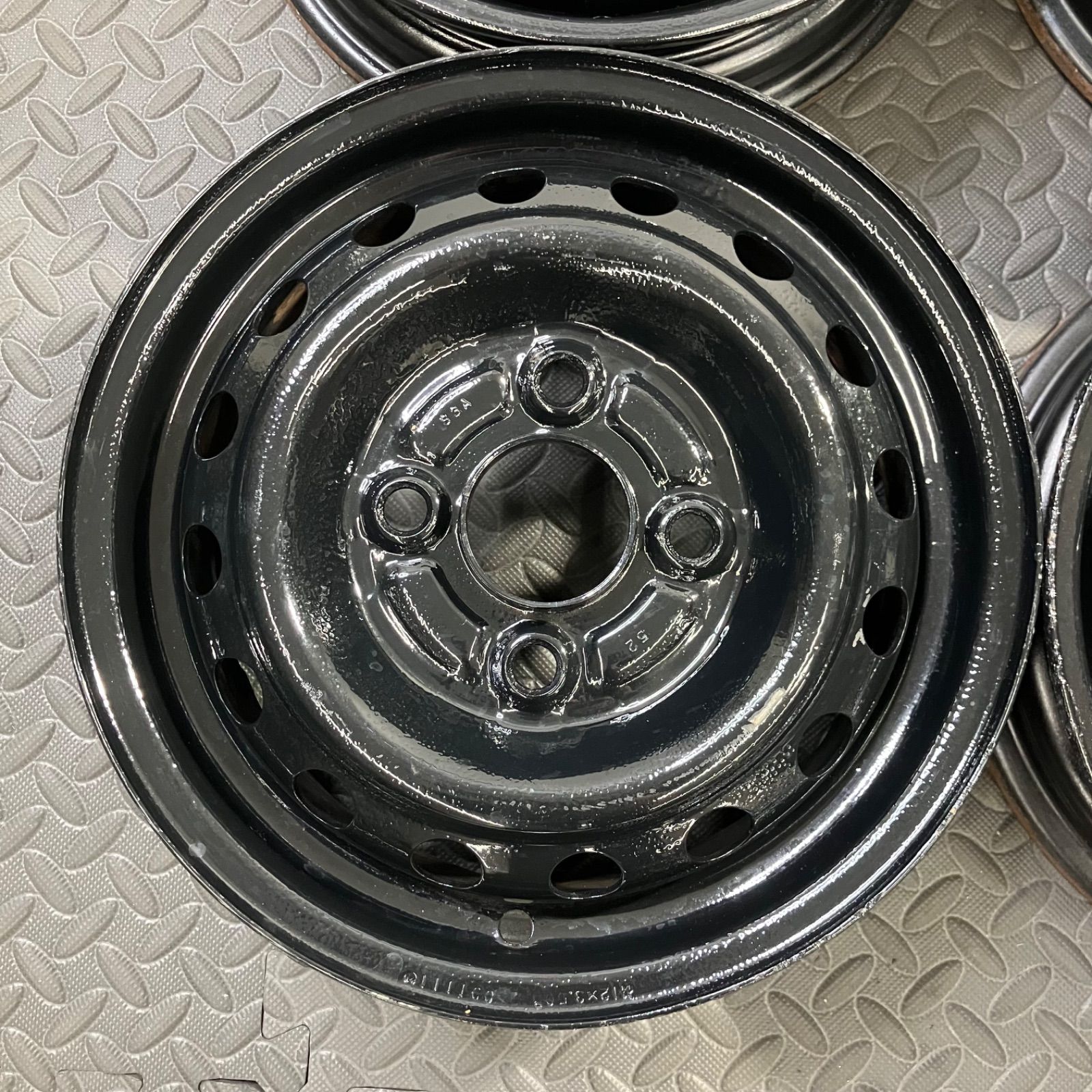 希少な黒色！ ホンダ アクティ 純正スチールホイール 12×3.5J+40