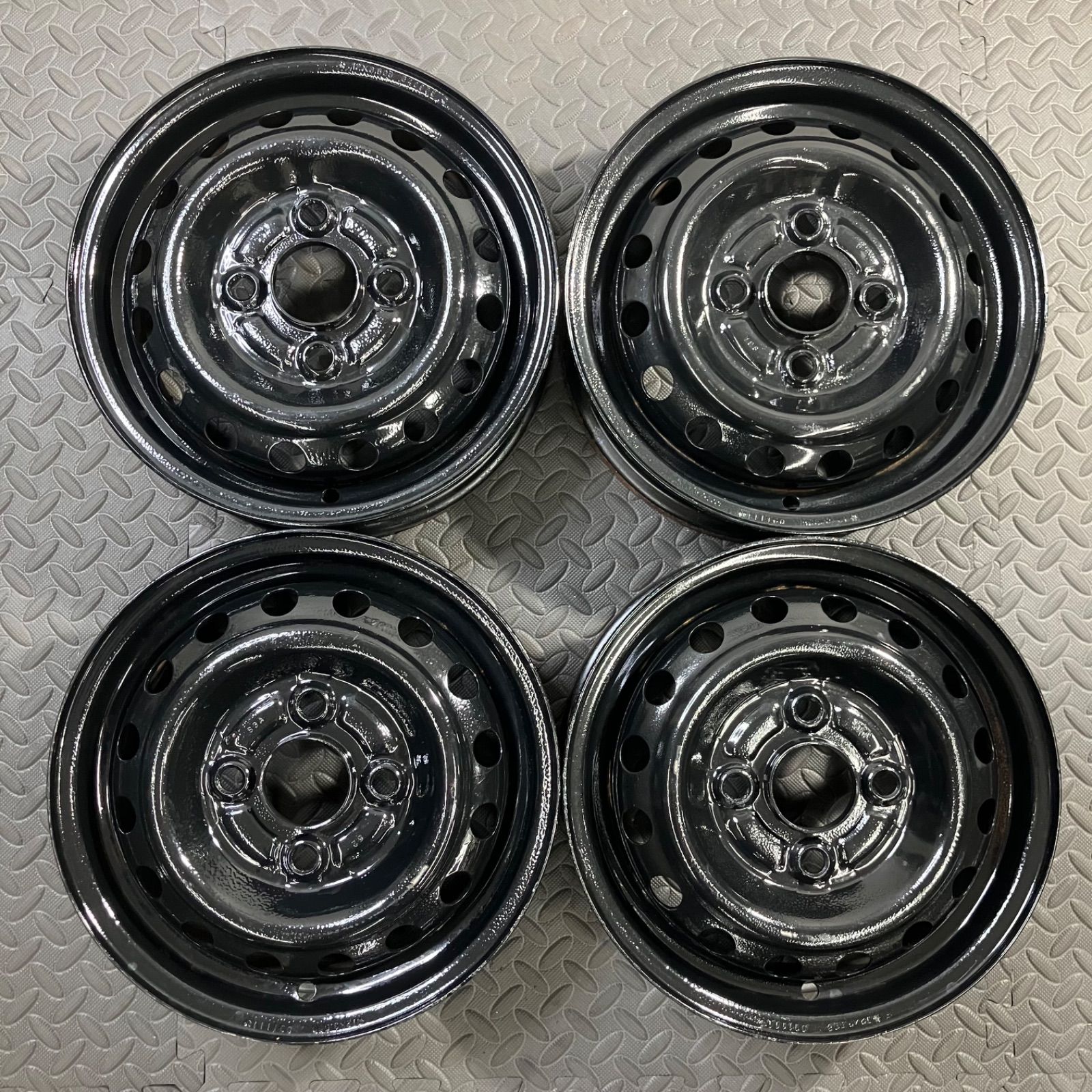 希少な黒色！ ホンダ アクティ 純正スチールホイール 12×3.5J+40 