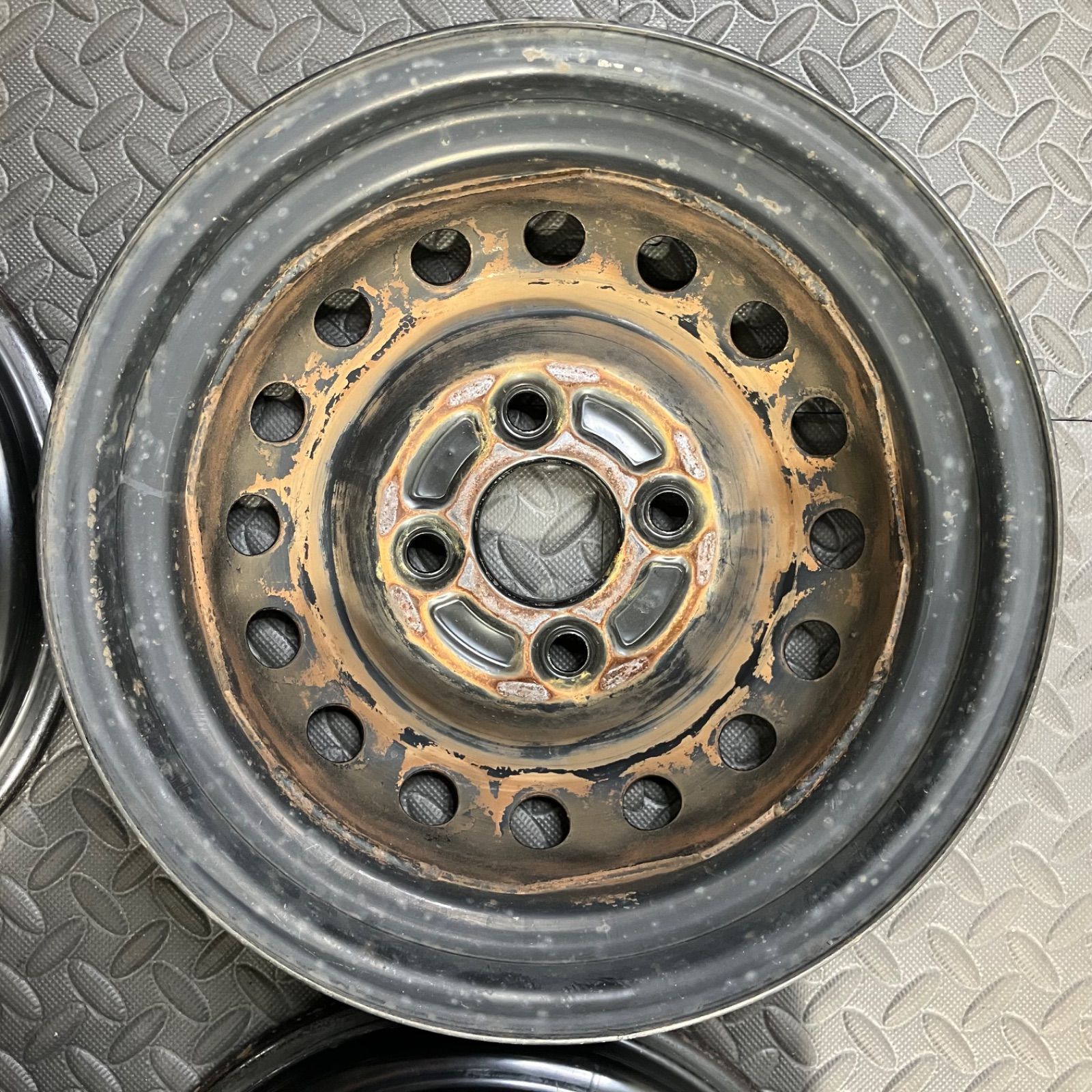 希少な黒色！ ホンダ アクティ 純正スチールホイール 12×3.5J+40