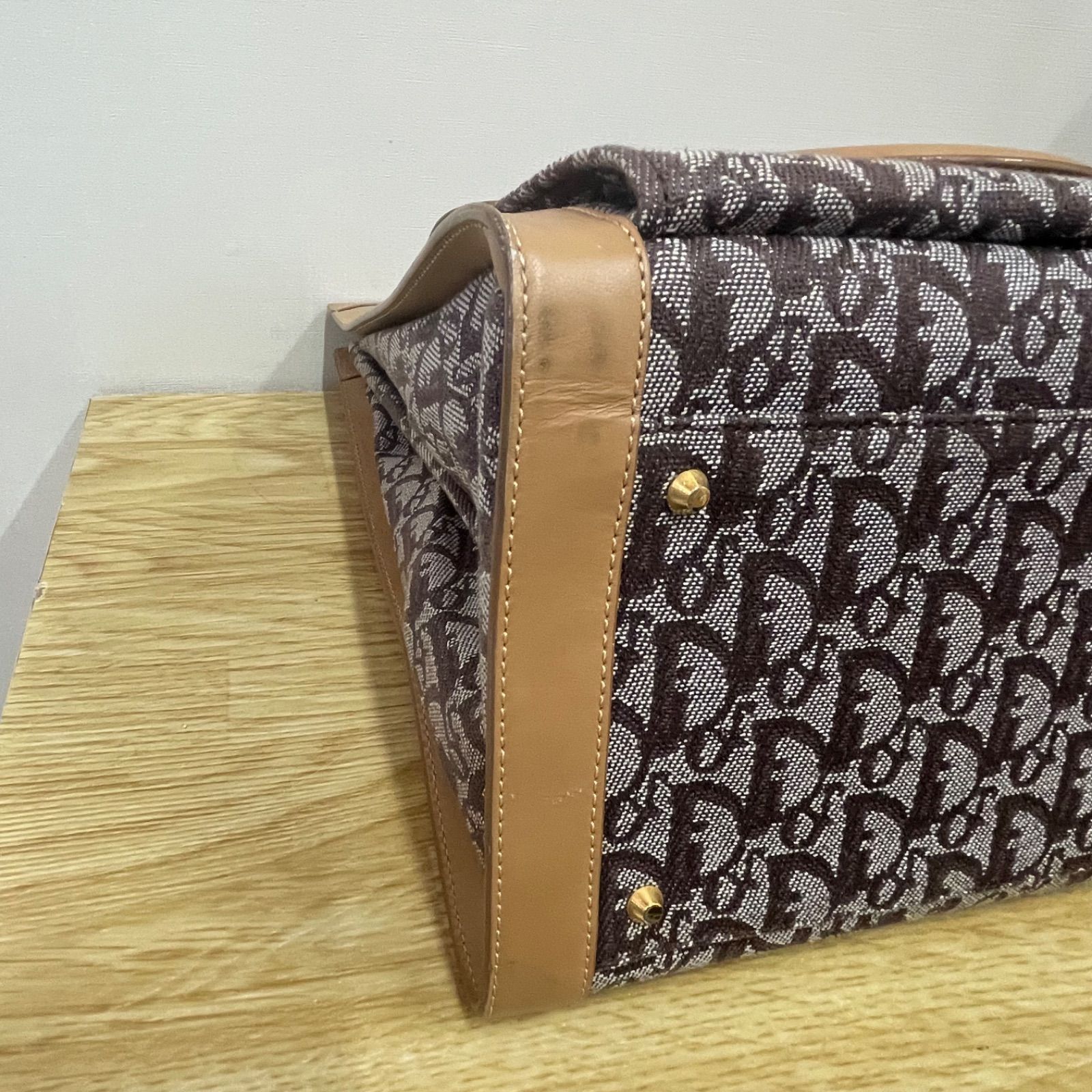 □クリスチャンディオール Christian Dior トロッター柄 ヴィンテージ