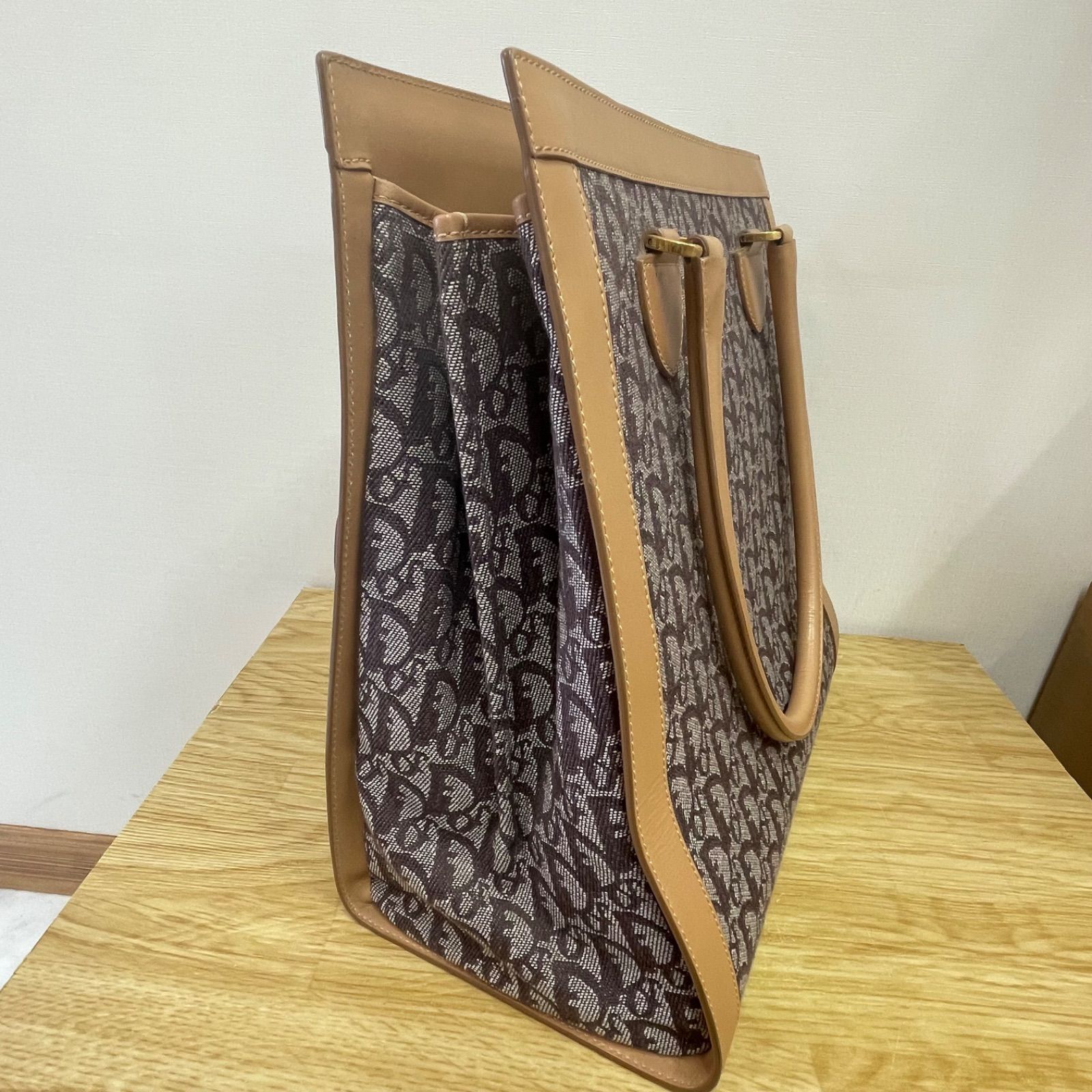逸品　トロッター柄　クリスチャンディオール　キャディーバッグ　ヴィンテージ □クリスチャンディオール Christian Dior トロッター柄 ヴィンテージ
