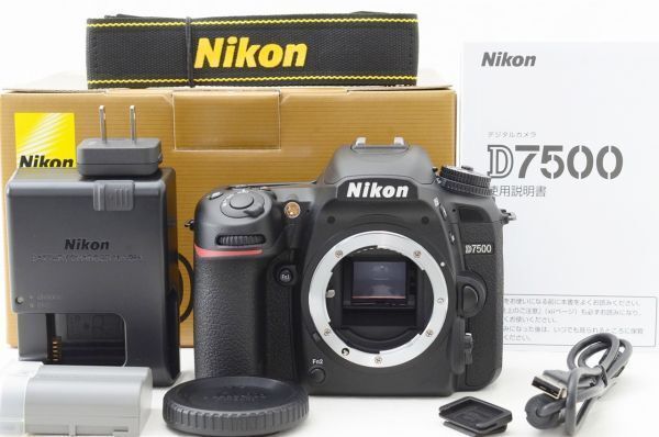 ☆新品同様☆ Nikon ニコン D7500 ボディ 元箱 付属品 Shot数 僅か 20