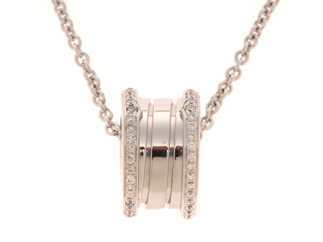 BVLGARI　ブルガリ　ジュエリー　貴金属･宝石　B-zero1ネックレス　K18WGホワイトゴールド　ダイヤモンド　14.9g CL857027/350054　【中古】【432】