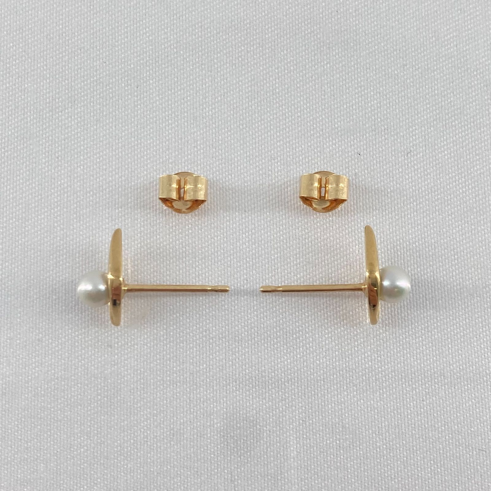 MIKIMOTO(ミキモト) アコヤ ベビーパールピアス K18YG 約1.15g