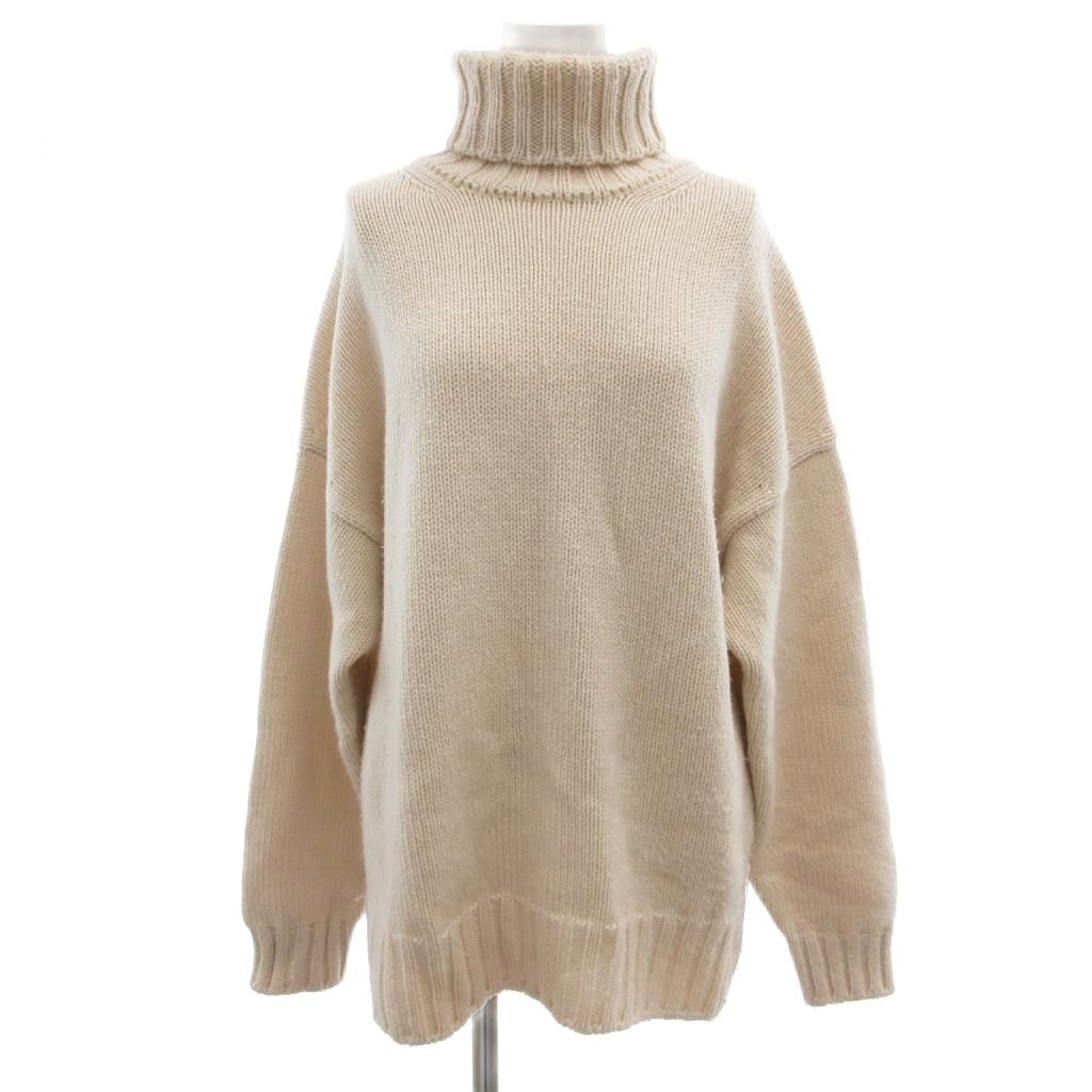 【新品未使用】⭐︎SLOANE ベージュ 長袖ニットセーター スローン SLOANE ニット セーター タートルネック 長袖 無地 カシミヤ