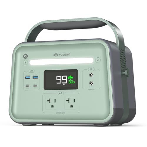 【新品】YOSHINO ヨシノ 固体電池 ポータブル電源 EV搭載電池技術 B300 Pro SST 241Wh 小型 大容量 定格出力300W/最?600W 充放電回数4000以上 放電温度-10~60℃ ソーラーパネル充電 純正弦波 コンパクト 軽量 アプ
