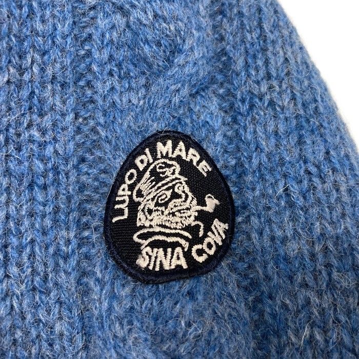 SINACOVA/シナコバ/シェットランドウール船長ワッペンカーディガン