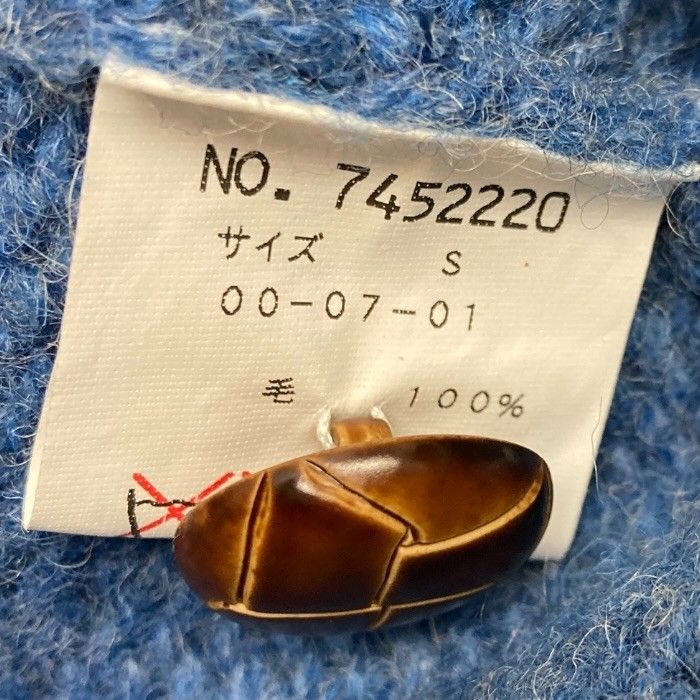 SINACOVA/シナコバ/シェットランドウール船長ワッペンカーディガン