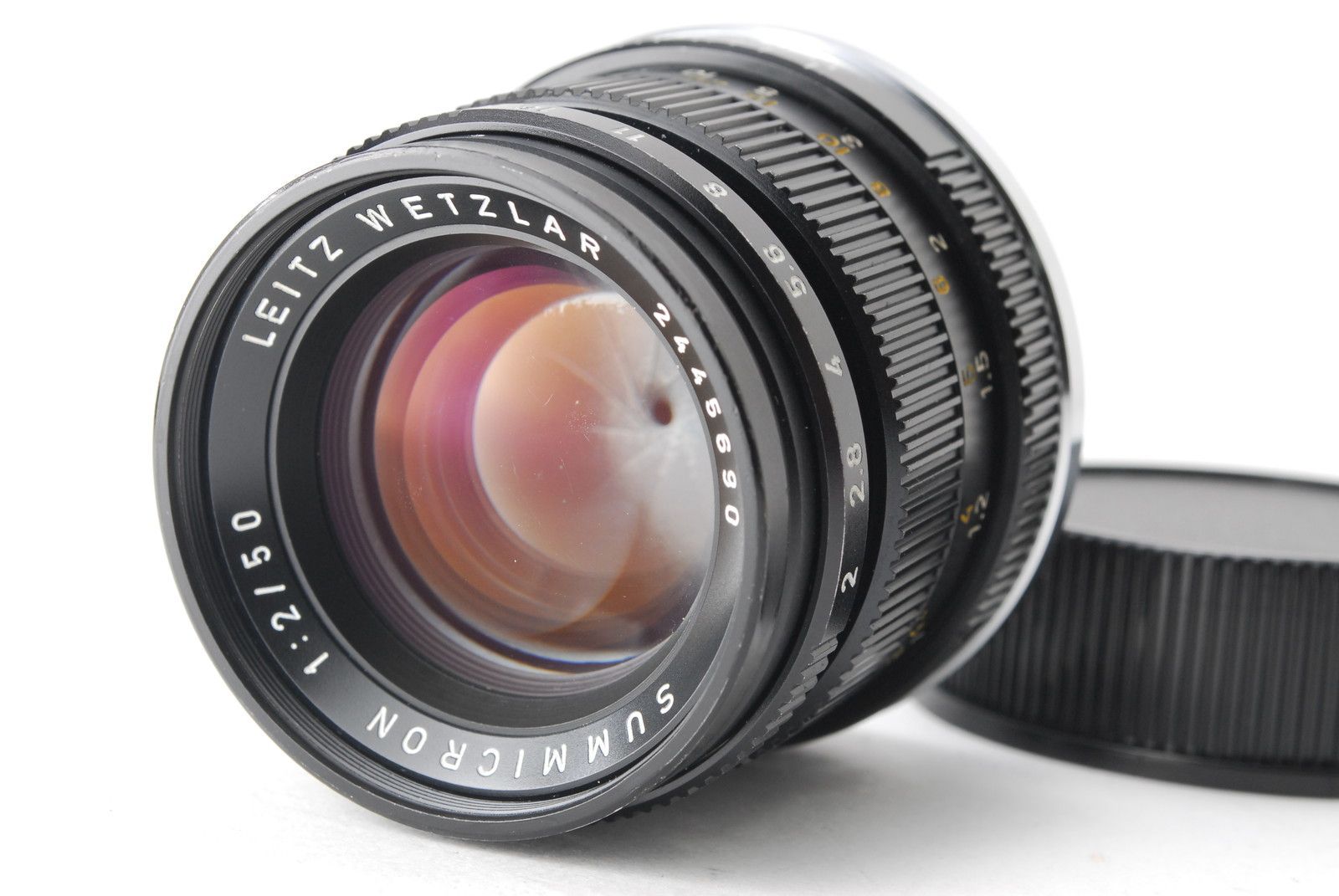 【美品】Leica ライカ Summicron M ズミクロン 50mm f/2 Leitz Wetzlar 2nd Black レンズ Lens #A1054T260527