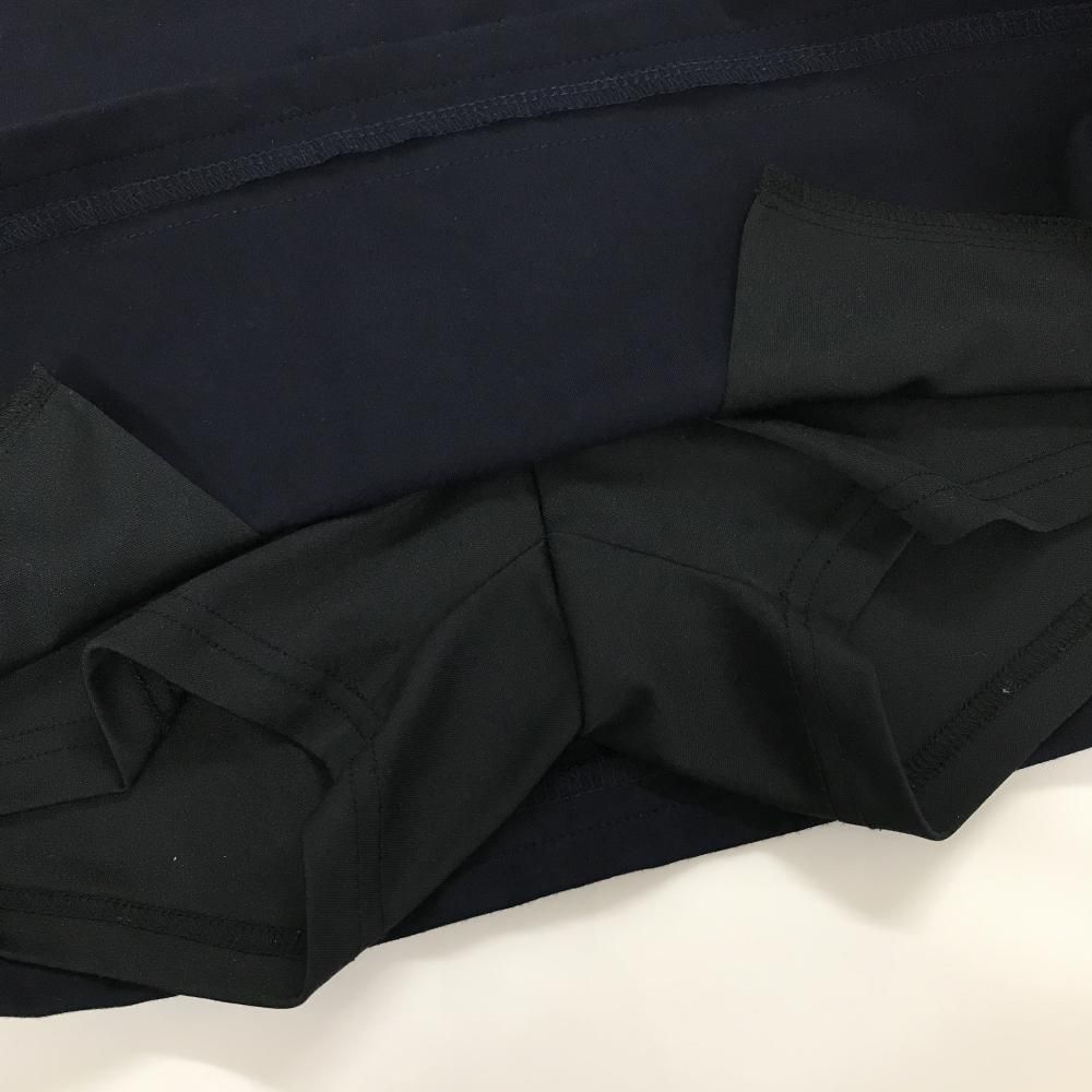 超美品】ディセンバーメイ スカート ネイビー×白 ウエストゴム ロゴ