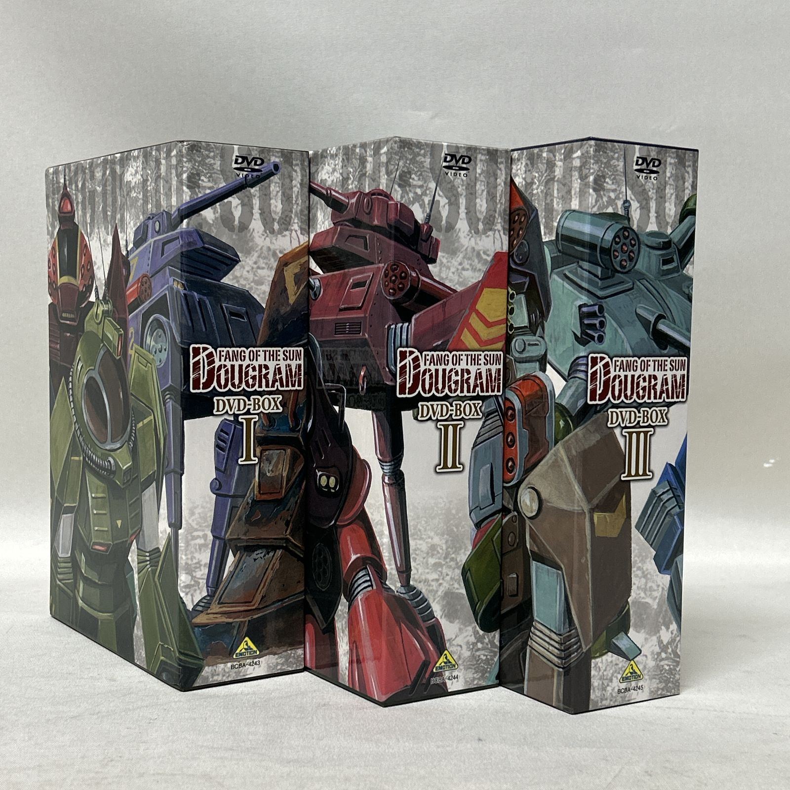 浜館17-1355] 太陽の牙ダグラム DVD-BOX Ⅰ Ⅱ Ⅲ セット [中古品