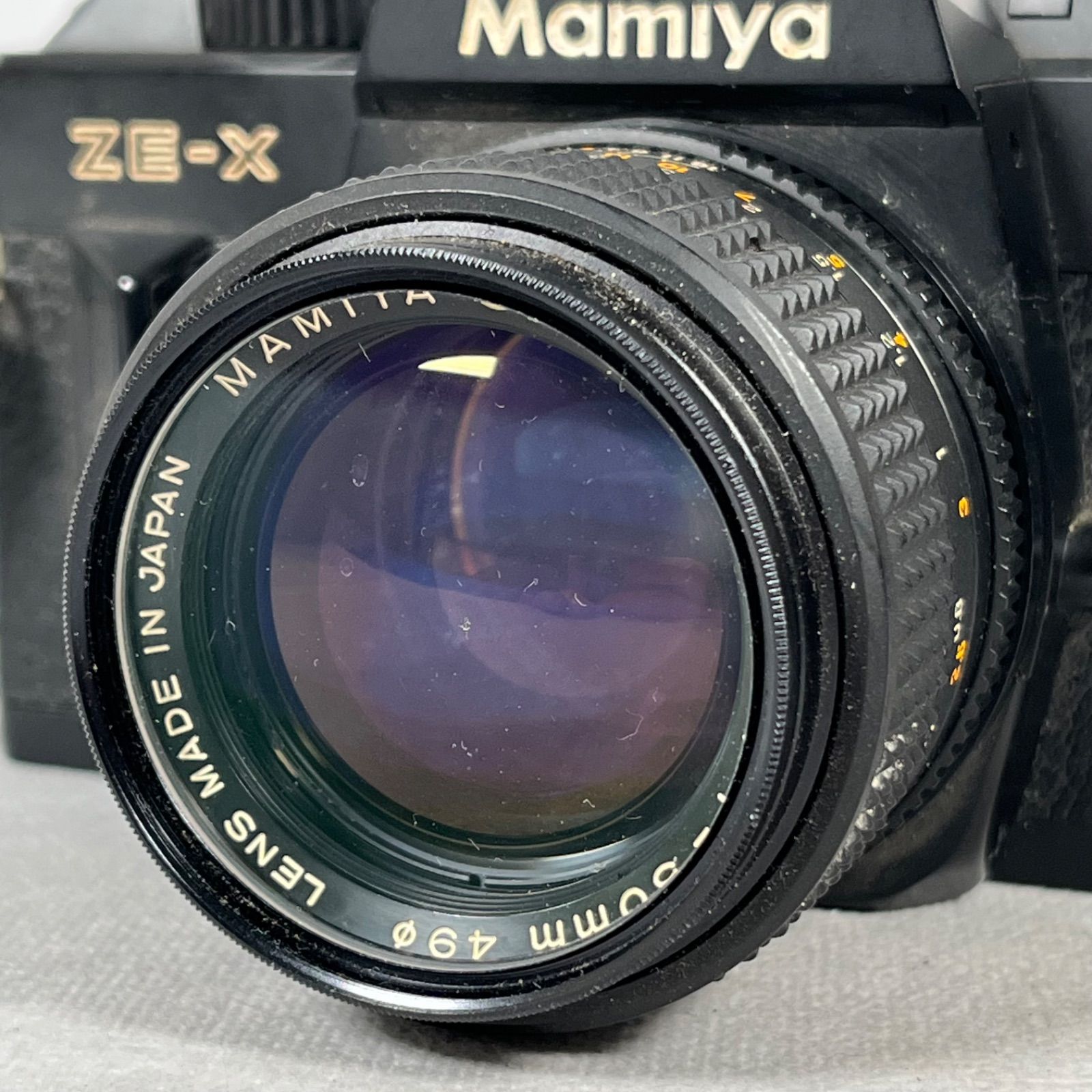 MAMIYA フィルムカメラ レンズ2本付き 管2606-335】MAMIYA ZE-X ブラック フィルムカメラ 動作未確認 現状