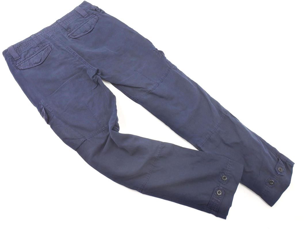 希少　新品　RALPH LAUREN シルク100% カーゴパンツ 3f Ralph Lauren ラルフローレン リネン x シルク カーゴ パンツ size2