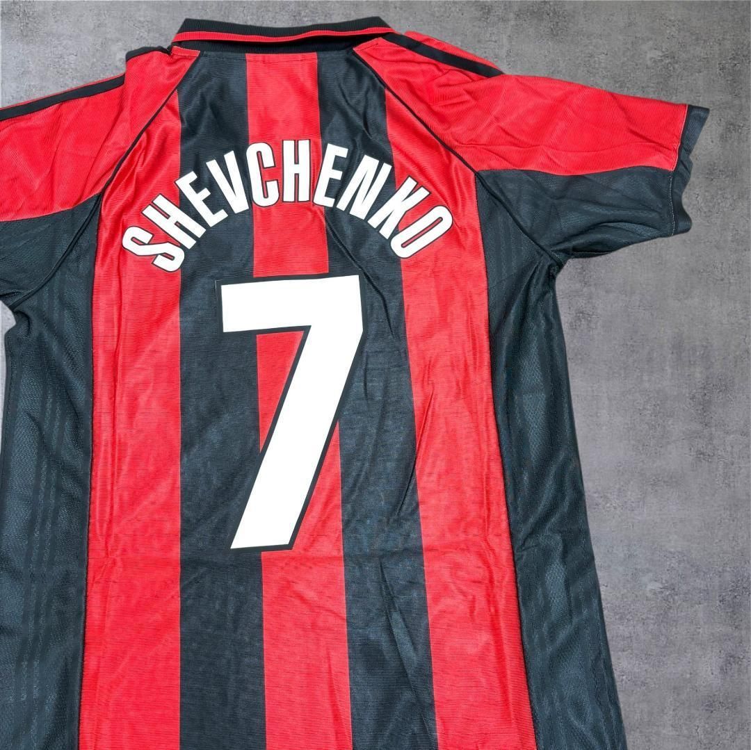 未使用タグ付【ACミラン】ユニフォーム　シェフチェンコ size-M(O) シェフチェンコ サッカー ユニフォーム メンズ 新品 セリエA ACミラン