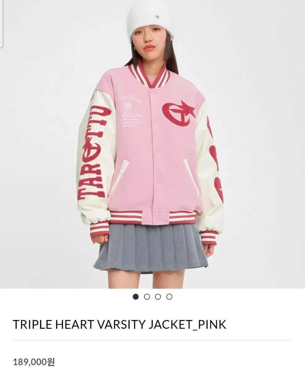 Targetto Triple Heart Pink スタジャン ジャケット