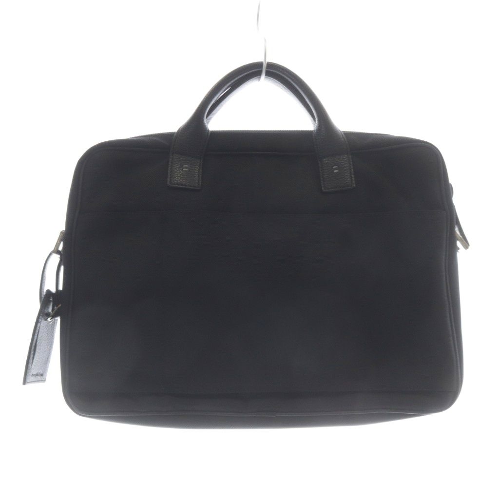 エルメネジルドゼニア Ermenegildo Zegna ナイロンレザービジネスバッグ 黒 エルメネジルドゼニア Ermenegildo Zegna ナイロンレザービジネスバッグ 黒