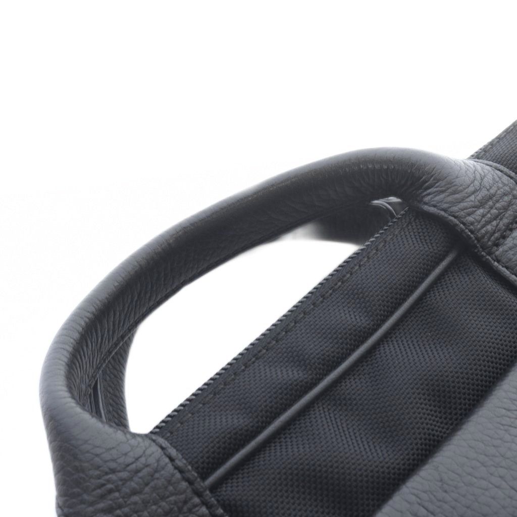 エルメネジルドゼニア Ermenegildo Zegna ナイロンレザービジネスバッグ 黒 エルメネジルドゼニア Ermenegildo Zegna ナイロンレザービジネスバッグ 黒