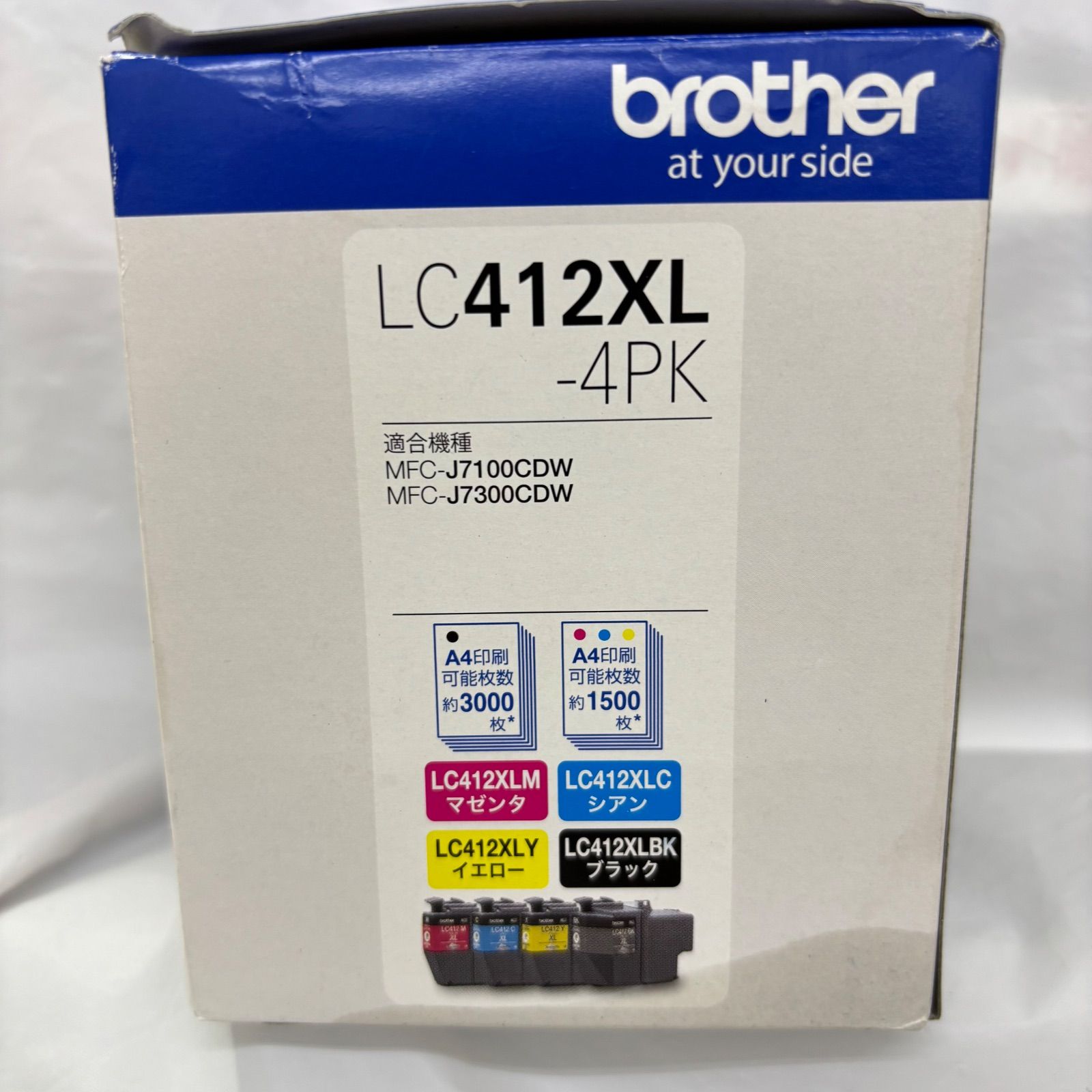 新品 brother LC412XL-4PK 4色セット 純正インク - メルカリ