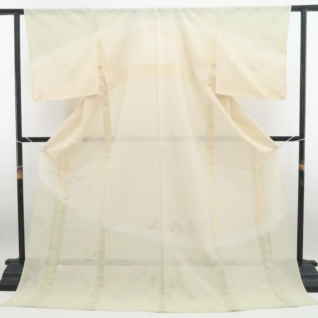 未着用・夏訪問着】紗 夏着物 正絹 仕付け糸付 tomihisa“季節の花に