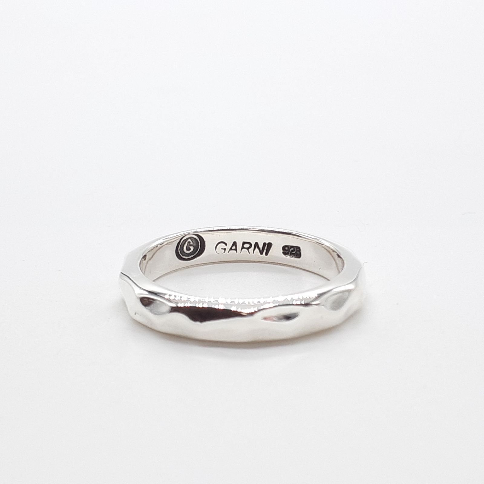 GARNI シルバーリング GARNI ガルニ リング SILVER 925 シルバー 槌目 テクスチャー D6061001