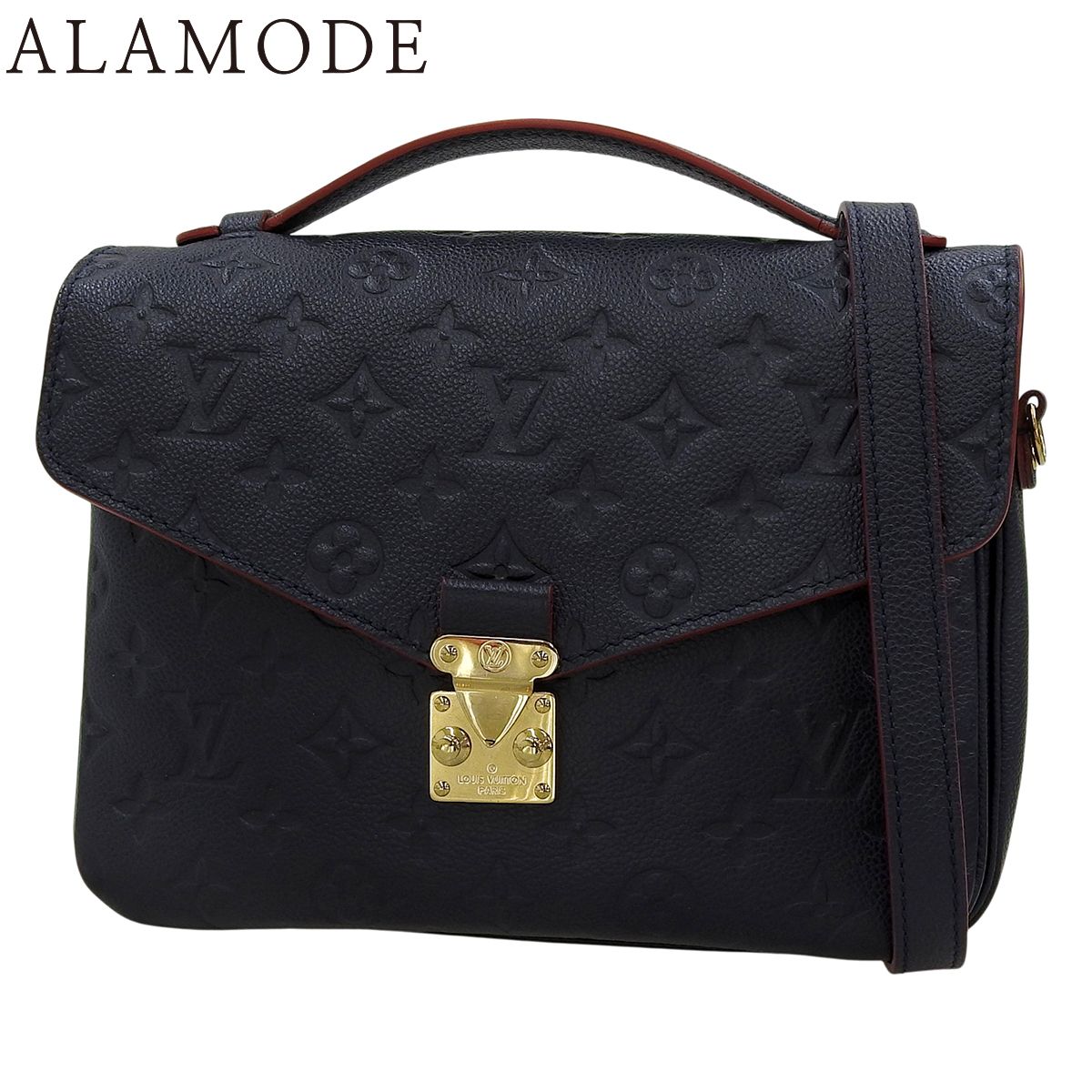 LOUIS VUITTON(ルイ・ヴィトン) モノグラム・アンプラント ポシェット･メティスMM ショルダーバッグ 2WAY 肩掛け 斜め掛け ハンドバッグ マリーヌルージュ ネイビー紺 M44071 レディース 40802192953【アラモード】