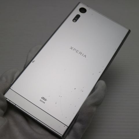 良品中古 au SOV34 Xperia XZ プラチナ 即日発送 スマホ AU SONY 本体